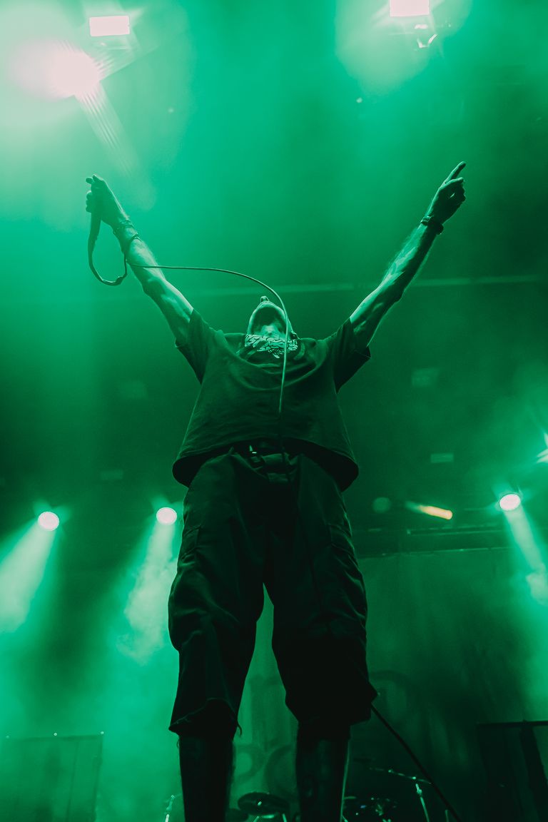 Lamb of God performing live at AEC Theatre in Adelaide